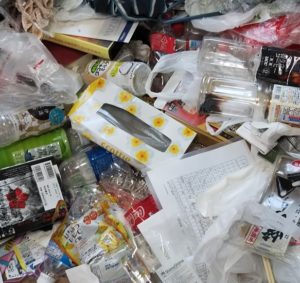 所沢市のゴミが散乱した部屋